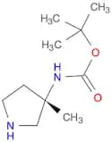 tert-butyl N-[(3S)-3-methylpyrrolidin-3-yl]carbamate