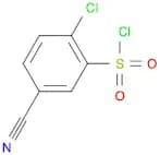 2-Chloro-5-cyanobenzene-1-sulfonyl chloride