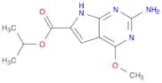 Isopropyl 2-amino-4-methoxy-7H-pyrrolo[2,3-d]pyrimidine-6-carboxylate