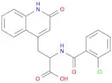 4-​Quinolinepropanoic acid, α-​[(2-​chlorobenzoyl)​amino]​-​1,​2-​dihydro-​2-​oxo-