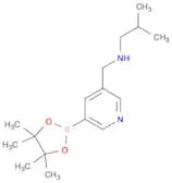 3-PYRIDINEMETHANAMINE, N-(2-METHYLPROPYL)-5-(4,4,5,5-TETRAMETHYL-1,3,2-DIOXABOROLAN-2-YL)-