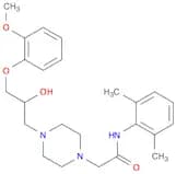 N-(2,6-dimethylphenyl)-2-{4-[2-hydroxy-3-(2-methoxyphenoxy)propyl]piperazin-1-yl}acetamide