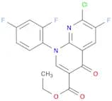 1,8-Naphthyridine-3-carboxylic acid,7-chloro-1-(2,4-difluorophenyl)-6-fluoro-1,4-dihydro-4-oxo-, e…