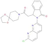1,4-Dioxa-8-azaspiro[4.5]decane,8-[[2-(7-chloro-1,8-naphthyridin-2-yl)-2,3-dihydro-3-oxo-1H-isoind…