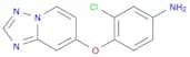 4-([1,2,4]Triazolo[1,5-a]pyridin-7-yloxy)-3-chloroaniline