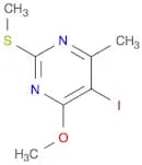 Pyrimidine, 5-iodo-4-methoxy-6-methyl-2-(methylthio)-
