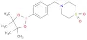 4-{[4-(tetramethyl-1,3,2-dioxaborolan-2-yl)phenyl]methyl}thiomorpholine-1,1-dione
