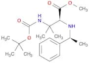 (S)-METHYL 3-(TERT-BUTOXYCARBONYLAMINO)-3-METHYL-2-((S)-1-PHENYLETHYLAMINO)BUTANOATE