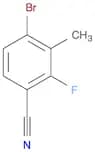 4-Bromo-2-fluoro-3-methylbenzonitrile