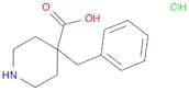 4-Piperidinecarboxylic acid, 4-(phenylmethyl)-, hydrochloride (1:1)
