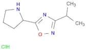 3-Isopropyl-5-pyrrolidin-2-yl-1,2,4-oxadiazole hydrochloride