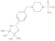 1-(Methylsulfonyl)-4-(4-(4,4,5,5-tetramethyl-1,3,2-dioxaborolan-2-yl)benzyl)piperazine