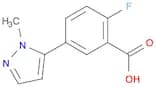 2-Fluoro-5-(1-methyl-1h-pyrazol-5-yl)benzoic acid