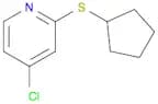 4-Chloro-2-(cyclopentylthio)pyridine