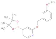 2-((3-Methoxybenzyl)oxy)-4-(4,4,5,5-tetramethyl-1,3,2-dioxaborolan-2-yl)pyridine