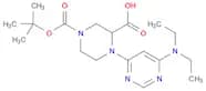 1-[6-(diethylamino)pyrimidin-4-yl]-4-[(2-methylpropan-2-yl)oxycarbonyl]piperazine-2-carboxylic acid