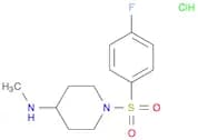 1-((4-Fluorophenyl)sulfonyl)-N-methylpiperidin-4-amine hydrochloride