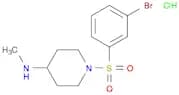 1-((3-Bromophenyl)sulfonyl)-N-methylpiperidin-4-amine hydrochloride