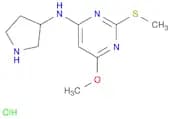 6-Methoxy-2-(methylthio)-N-(pyrrolidin-3-yl)pyrimidin-4-amine hydrochloride