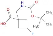 1-(Boc-aminomethyl)-3-fluorocyclobutane-1-carboxylic acid