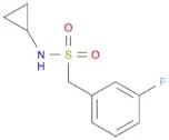 N-Cyclopropyl-1-(3-fluorophenyl)methanesulfonamide