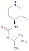 Carbamic acid, N-​[(3S,​4S)​-​3-​fluoro-​4-​piperidinyl]​-​, 1,​1-​dimethylethyl ester