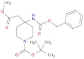1-Boc-4-(cbz-amino)-4-(2-methoxy-2-oxoethyl)piperidine
