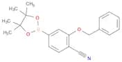 2-(Benzyloxy)-4-(tetramethyl-1,3,2-dioxaborolan-2-yl)benzonitrile