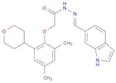(E)-N'-((1H-INDOL-6-YL)METHYLENE)-2-(2-(TETRAHYDRO-2H-PYRAN-4-YL)-4,6-DIMETHYLPHENOXY)ACETOHYDRAZI…