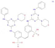 Benzenesulfonic acid,2,2'-(1,2-ethenediyl)bis[5-[[4-(4-morpholinyl)-6-(phenylamino)-1,3,5-triazin-…