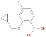 2-(Cyclopropylmethoxy)-4-fluorophenylboronic acid