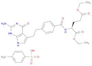 L-Glutamic acid,N-[4-[2-(2-amino-4,7-dihydro-4-oxo-1H-pyrrolo[2,3-d]pyrimidin-5-yl)ethyl]benzoyl]-…