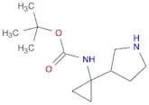 Carbamic acid, [1-(3-pyrrolidinyl)cyclopropyl]-, 1,1-dimethylethyl ester