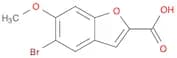 2-Benzofurancarboxylic acid, 5-bromo-6-methoxy-