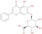 (2S,3S,4S,5R,6S)-6-[(5,6-dihydroxy-4-oxo-2-phenyl-4H-chromen-7-yl)oxy]-3,4,5-trihydroxyoxane-2-car…