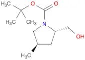 1-Pyrrolidinecarboxylic acid, 2-(hydroxymethyl)-4-methyl-,1,1-dimethylethyl ester, (2S,4R)-