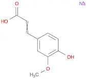 sodium (2E)-3-(4-hydroxy-3-methoxyphenyl)prop-2-enoate