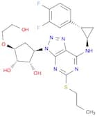 (1S,2S,3R,5S)-3-(7-(((1R)-2-(3,4-Difluorophenyl)cyclopropyl)amino)-5-(propylthio)-3h-[1,2,3]triazo…