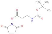 Carbamic acid, [3-[(2,5-dioxo-1-pyrrolidinyl)oxy]-3-oxopropyl]-,1,1-dimethylethyl ester