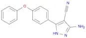 1H-Pyrazole-4-carbonitrile, 3-amino-5-(4-phenoxyphenyl)-