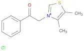 Thiazolium, 4,5-dimethyl-3-(2-oxo-2-phenylethyl)-, chloride