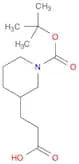 3-Piperidinepropanoic acid, 1-[(1,1-dimethylethoxy)carbonyl]-