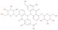 [9,9'-Bianthracene]-2-carboxylic acid,5,5'-bis(b-D-glucopyranosyloxy)-9,9',10,10'-tetrahydro-4,4'-…