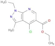 1H-Pyrazolo[3,4-b]pyridine-5-carboxylic acid,4-chloro-1-ethyl-3-methyl-, ethyl ester