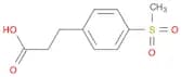 Benzenepropanoic acid, 4-(methylsulfonyl)-