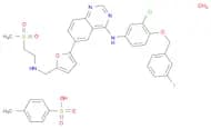 4-Quinazolinamine,N-[3-chloro-4-[(3-fluorophenyl)methoxy]phenyl]-6-[5-[[[2-(methylsulfonyl)ethyl]a…