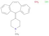 Piperidine, 4-(5H-dibenzo[a,d]cyclohepten-5-ylidene)-1-methyl-, hydrochloride, hydrate (2:2:3)