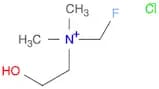 Ethanaminium,N-(fluoromethyl)-2-hydroxy-N,N-dimethyl-, chloride (9CI)