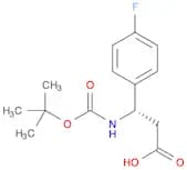 Benzenepropanoic acid,b-[[(1,1-dimethylethoxy)carbonyl]amino]-4-fluoro-, (bS)-