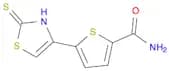 2-Thiophenecarboxamide,5-(2,3-dihydro-2-thioxo-4-thiazolyl)-